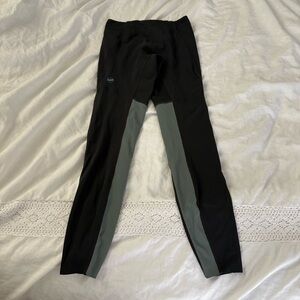 Janji SMALL Groundwork Tights Leggings Womens Black Green Cropped Ankle